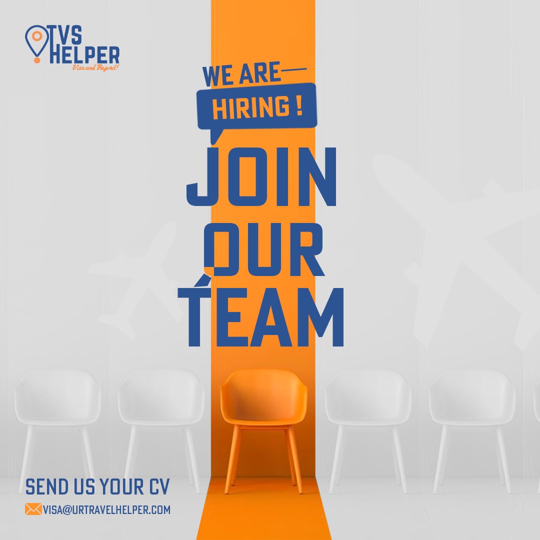 TVSHelper Egypt is Hiring:   
- Travel Visa Consultant  
If you are interested or know someone who might be interested, please send us your CV to visa@tvshelper.com