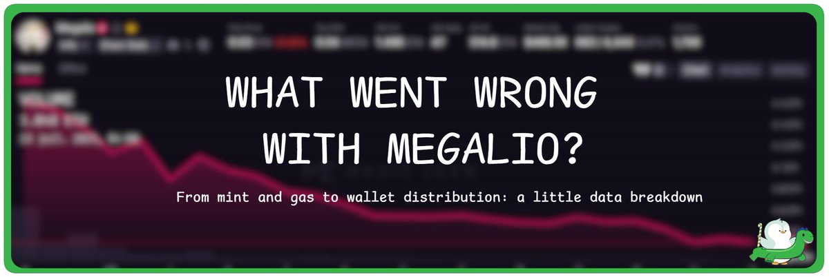 Sam_Wb3's tweet image. What Went Wrong with @MegalioETH?
The hype was strong. The mint sold out instantly.
But the post-launch performance didn't meet our expectations.
However, if you don't hold one today, you might regret it.
Don’t trust me, trust the data. Here's the back story of the mint