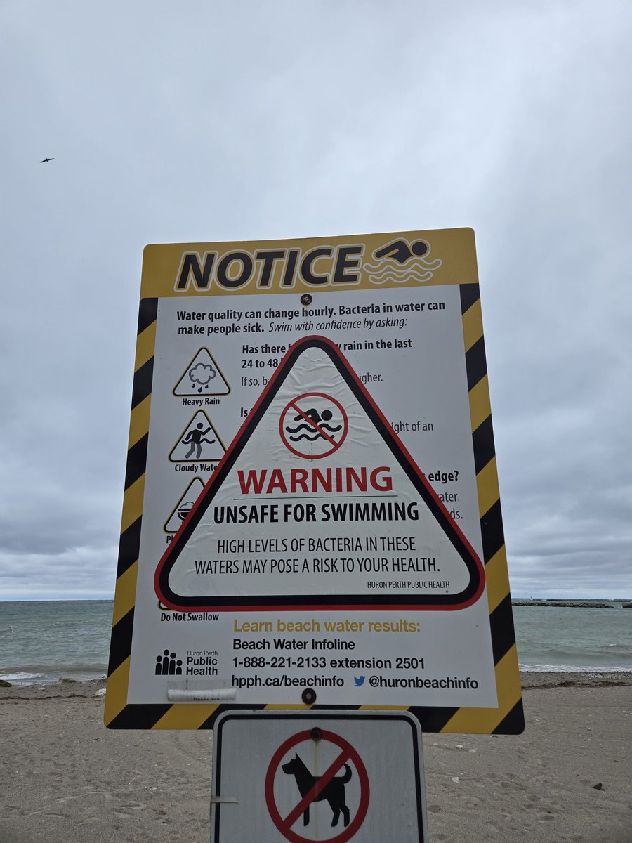 A reminder that Ashfield, Port Albert, and Goderich Main Beach are still under a no-swim advisory as of July 23, 2025. 
We started sampling this morning at 6am. 
Fingers crossed for safe results! 
More updates to follow 😄
