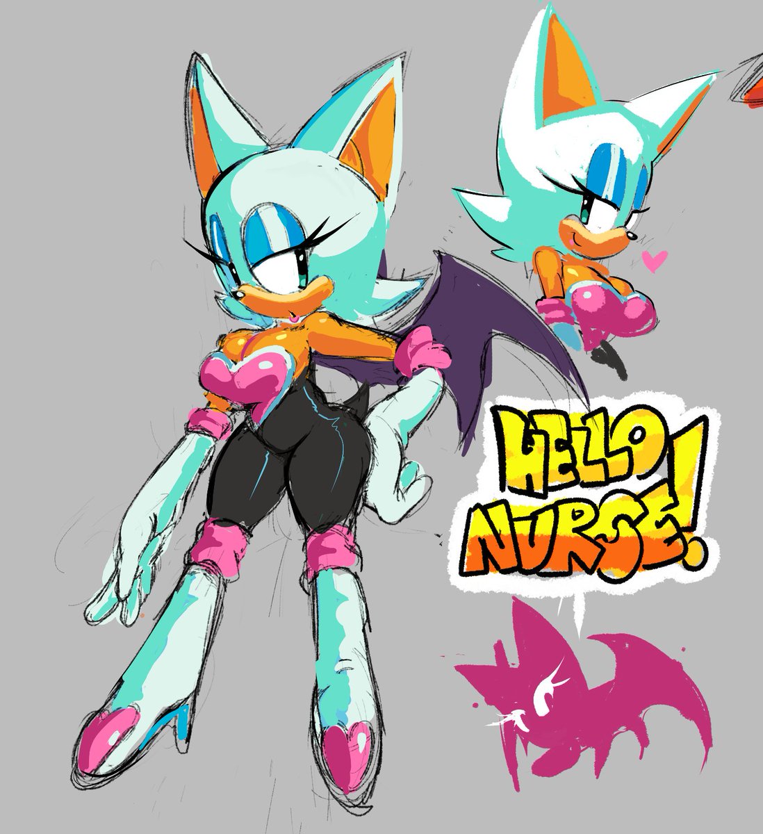 Fishen_'s tweet photo. I really like Rouge the Bat https://t.co/ZnYWNanvB7