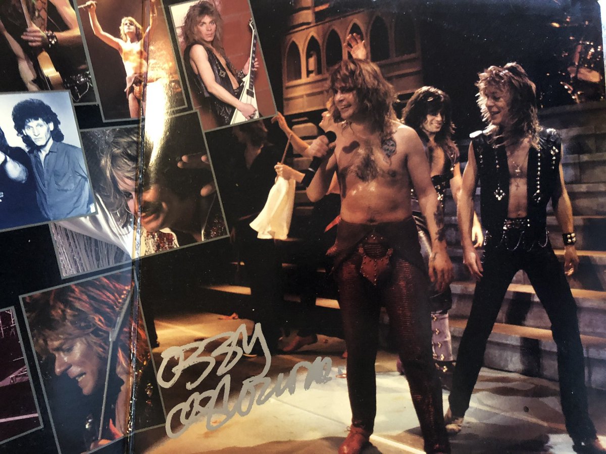 bob_robertnash's tweet image. Back in 1987, I skipped school to meet Ozzy at Harmony House.
Ozzy signed my TRIBUTE album.
#RIPOzzy