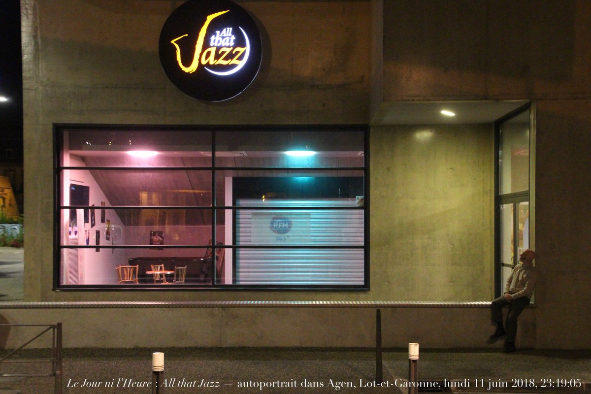RenaudCamus's tweet image. Le Jour ni l’Heure 4252 : All that Jazz — autoportrait dans Agen, Lot-et-Garonne, lundi 11 juin 2018, 23:19:05