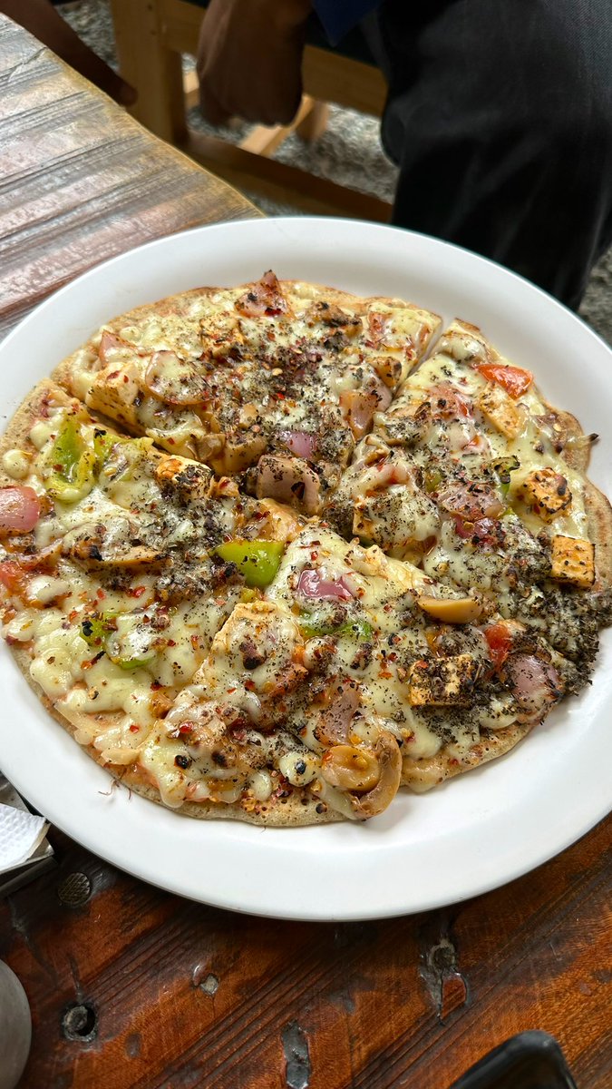 aditiraval's tweet image. This is pure veg Balti food at Turtuk Village😍ek balti pizza hai aur doosre ka naam bhul gai.. the cafe name is Nomad Hunger😍 #AditiInLadakh #LadakhTourism @utladakhtourism 🥰😋