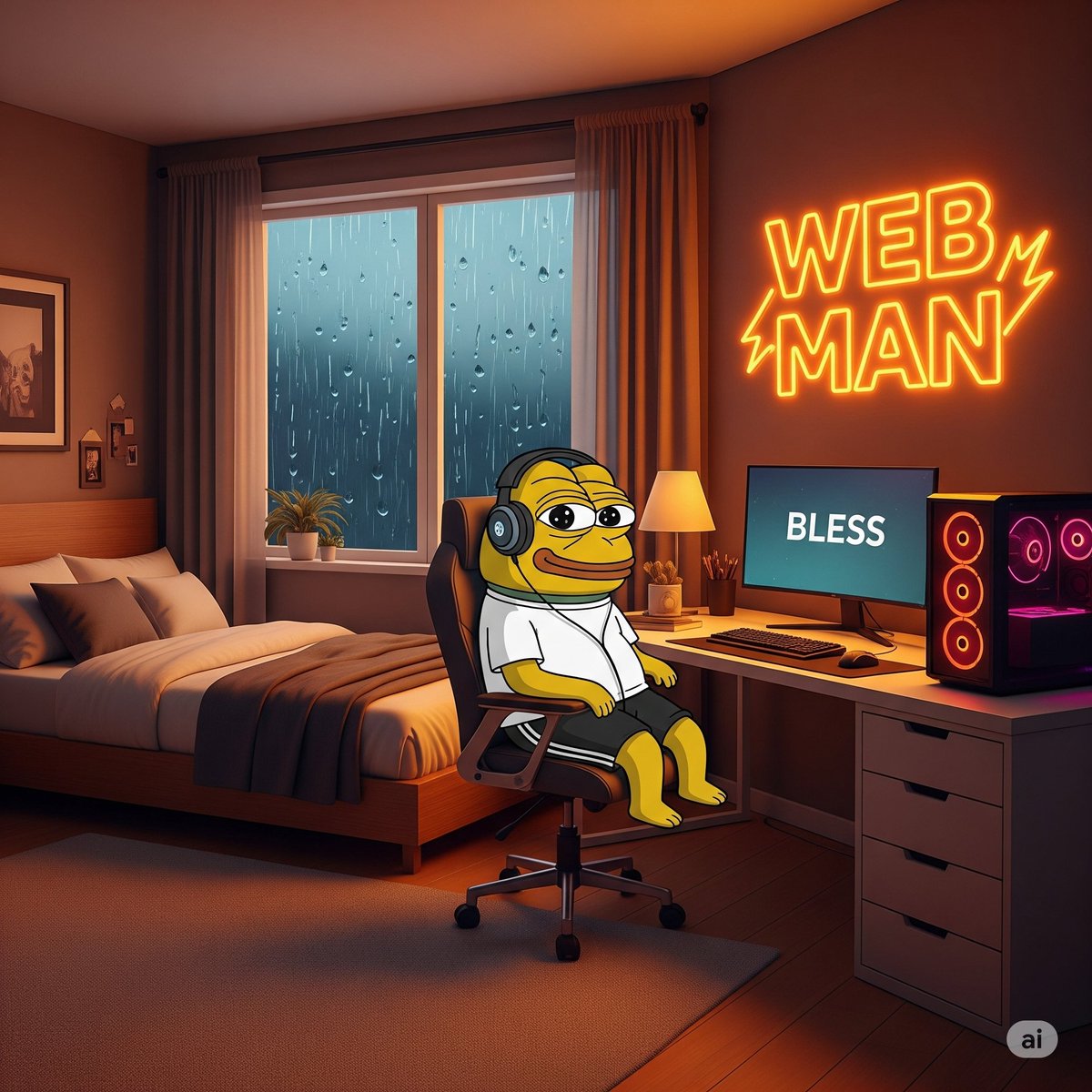 Bigwinar's tweet image. Bless is losing mindshare on Kaito project leadeboard 📉😓
But I'm rest assured we will back up soon, real soon.
I am still waiting for that banger announcement from @theblessnetwork intern.
I'll be up by 2AM UTC, maybe Intern will drop it by then 😂
Blessus computus Chads