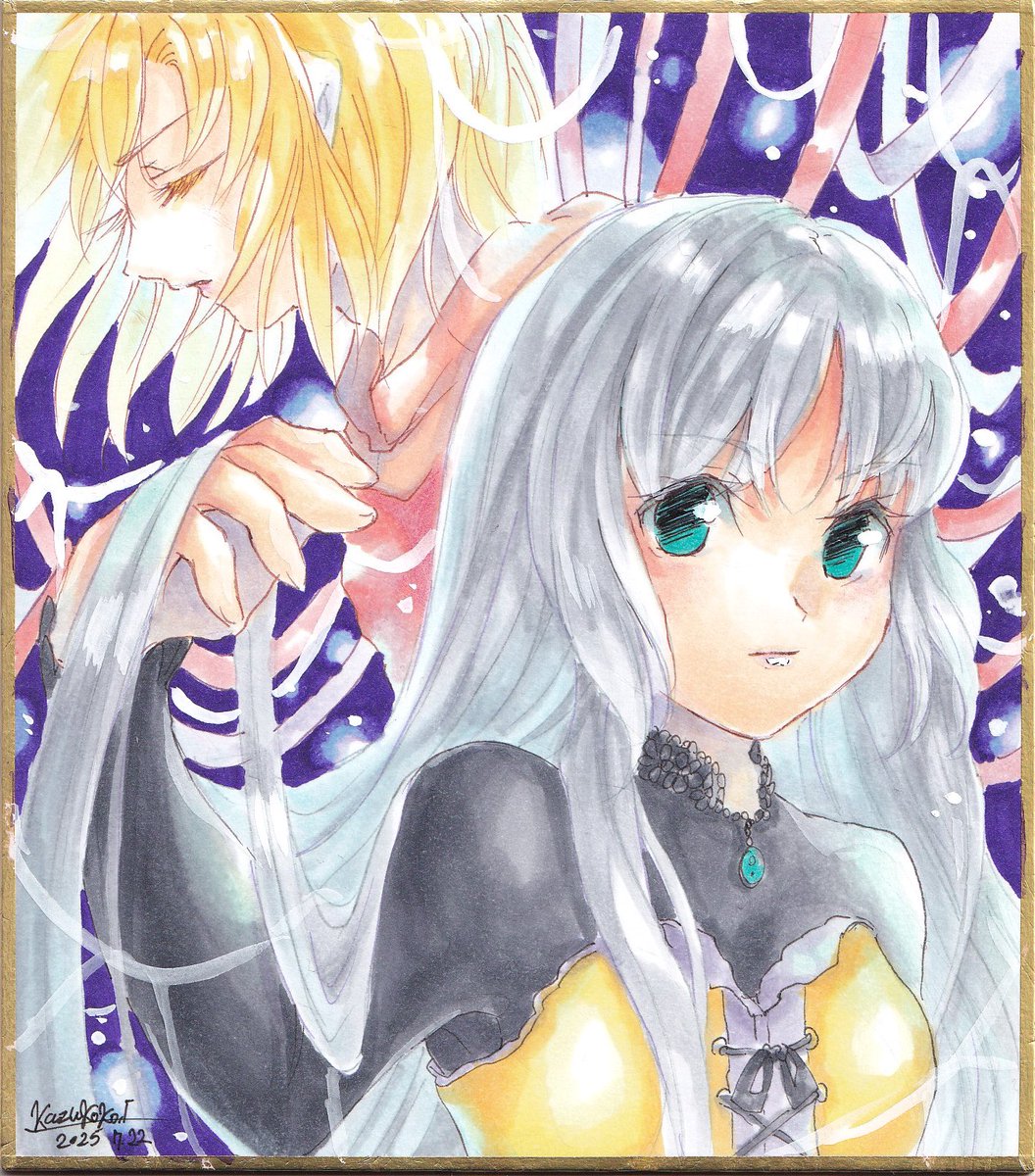 Kazukoko_I's tweet image. #イラスト
#自創作に狂っている人間と繋がりたい 
#アナログ絵
