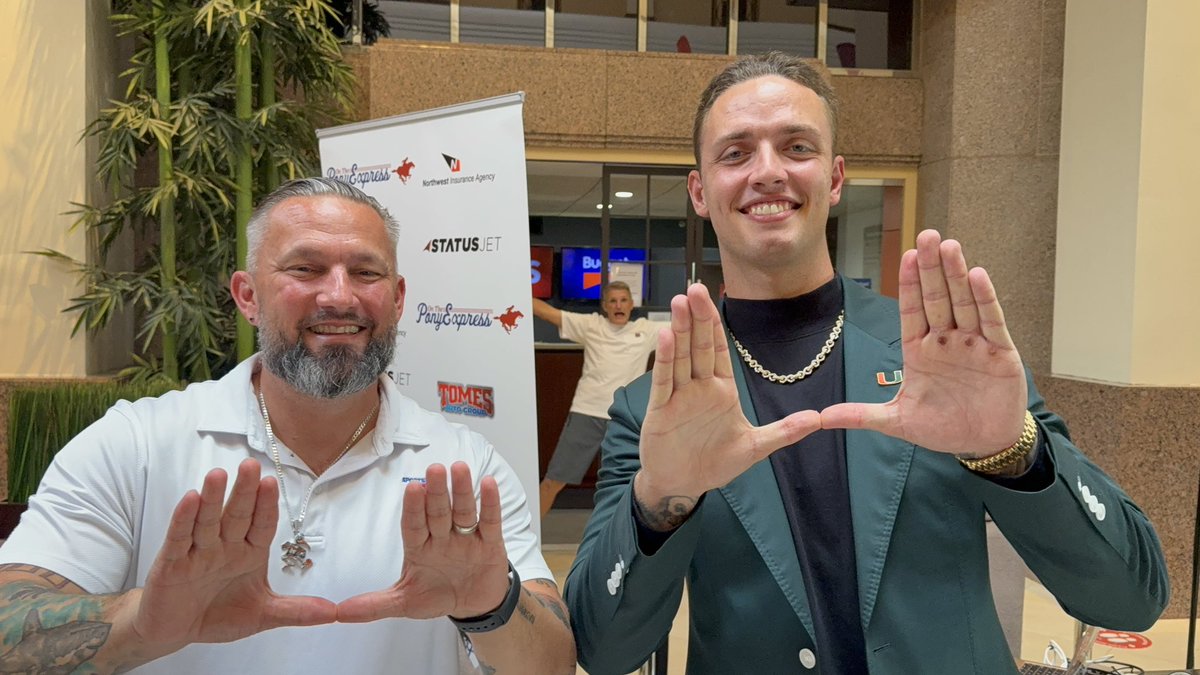 HometeamBrandonLeak (@hometeambleak) on Twitter photo University of Miami quarterback, Carson Beck joining us in The Locker Room now and a replay at 9 AM here on <a href="/680TheFan/">680 The Fan</a>
<a href="/680TheFan/">680 The Fan</a> <a href="/JohnMichaelsU/">John Michaels</a> <a href="/BFinn86/">Brian Finneran</a> <a href="/MattLear/">Matt Lear</a> @Justin_Burney <a href="/RoadDawg680/">Adam Gillespie</a> <a href="/APGroover/">Andrew Groover</a> <a href="/univmiami/">University of Miami</a> #carsonbeck. University of Miami quarterback, Carson Beck joining us in The Locker Room now and a replay at 9 AM here on <a href="/680TheFan/">680 The Fan</a>
<a href="/680TheFan/">680 The Fan</a> <a href="/JohnMichaelsU/">John Michaels</a> <a href="/BFinn86/">Brian Finneran</a> <a href="/MattLear/">Matt Lear</a> @Justin_Burney <a href="/RoadDawg680/">Adam Gillespie</a> <a href="/APGroover/">Andrew Groover</a> <a href="/univmiami/">University of Miami</a> #carsonbeck.