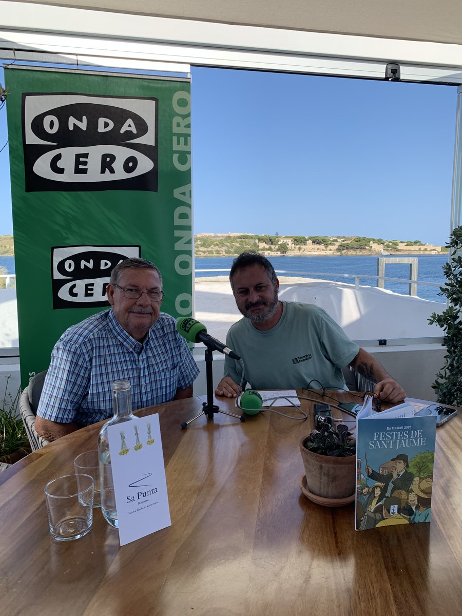 Onda Cero Menorca (@ocrmenorca) on Twitter photo 🐎Seguimos con nuestro especial Más de Uno Menorca dedicado a las Fiestas de Sant Jaume.
Nos acompaña Mariano Escanero, caixer batle de las fiestas, figura clave dentro del protocolo tradicional de la colcada.
Colaboran del <a href="/ajescastell/">Ajuntament des Castell</a> y el Restaurante Sa Punta Menorca 🐎Seguimos con nuestro especial Más de Uno Menorca dedicado a las Fiestas de Sant Jaume.
Nos acompaña Mariano Escanero, caixer batle de las fiestas, figura clave dentro del protocolo tradicional de la colcada.
Colaboran del <a href="/ajescastell/">Ajuntament des Castell</a> y el Restaurante Sa Punta Menorca