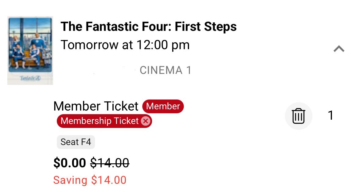 goslingsfilms's tweet image. fantastic four ticket secured and i’m sitting in the best seat in the house 🙂↕️