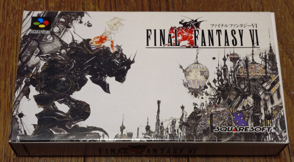 takatakakondo's tweet image. ファイナルファンタジー6のパッケージかっこいいですよね✨💨
ナルシェ侵攻のデザインたまりません✨
#ファイナルファンタジー6