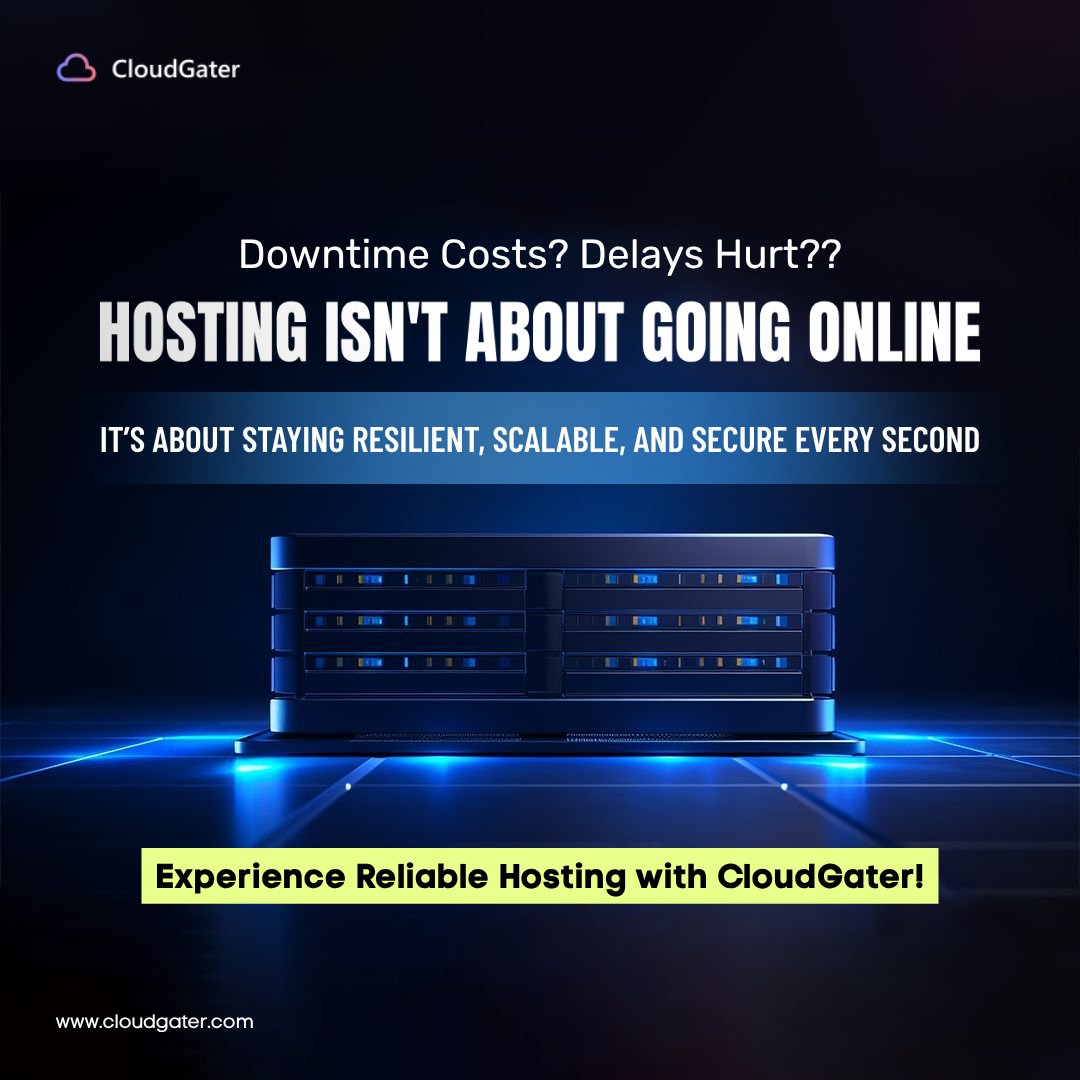 cloudgater's tweet image. ⏳ Downtime Costs. Delays Hurt. 😬

In today’s always-on digital world, even a few seconds of website downtime or lag can cost you revenue, reputation, and customer trust. 

👉 Visit cloudgater.com and make the switch today.

#ReliableHosting #WebsiteUptime #Cloudgater