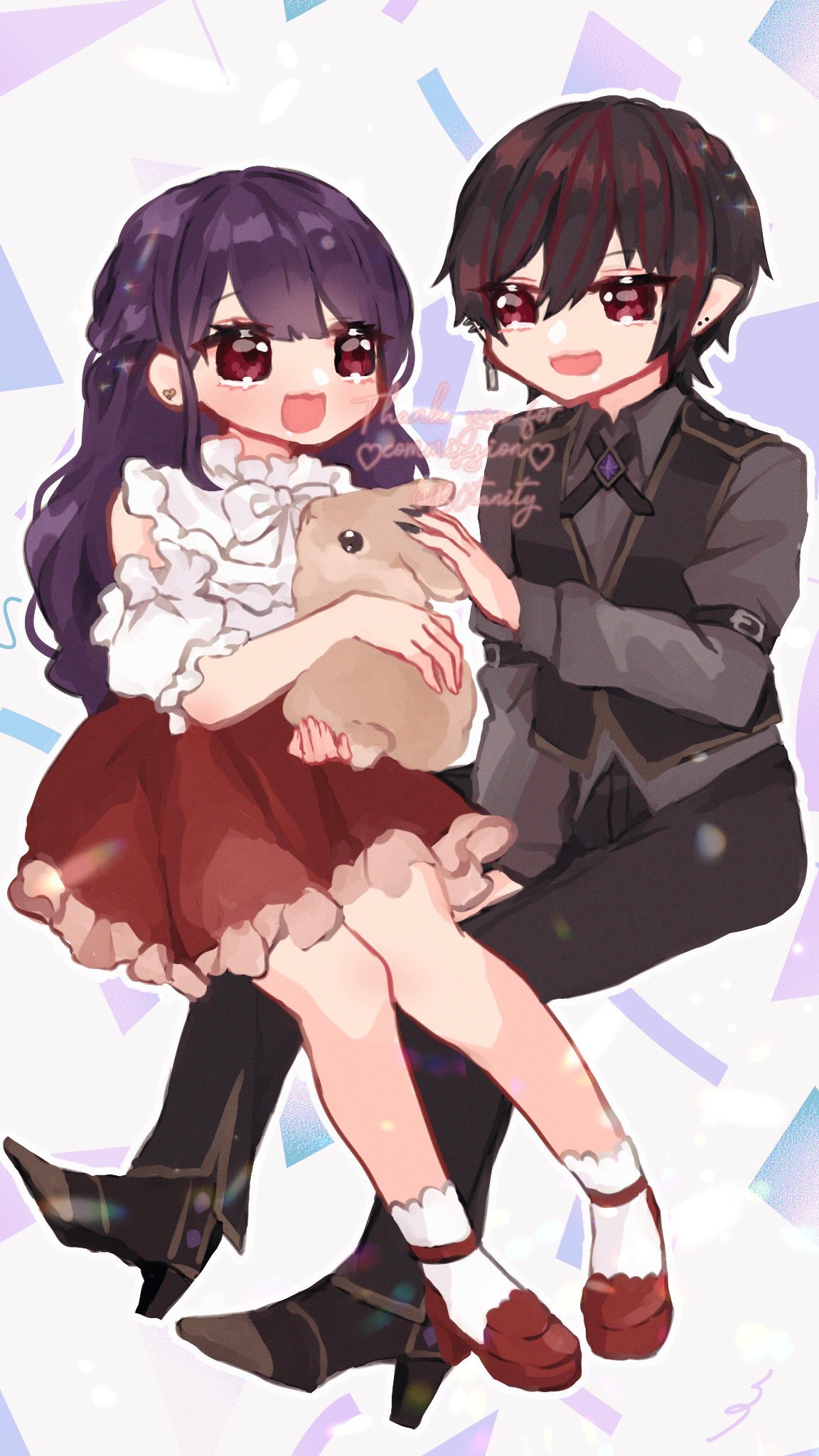 まっぴー様♡ペア画♡イラストオーダー もずめ@依頼🆗🤍 on X: 