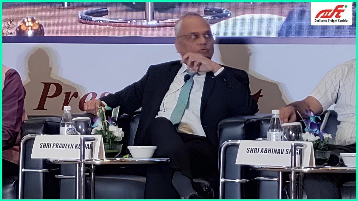 Shri Praveen Kumar, MD/DFCCIL addressed the 7th Railway &amp; Metro Technology Conclave, 2026, where he shared valuable insights during a panel discussion on "Freight in Railways &amp; Digital Innovation in Rail Network: Rise in Freight Movement, Logistics and Digital Solutions for