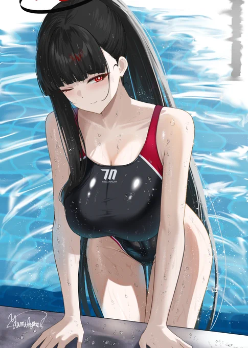 調月リオ「タオルを取ってちょうだい、先生」 #ブルアカ