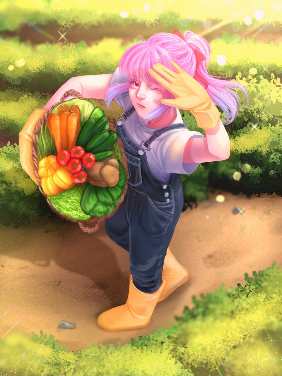 `👨‍🌾🥕🍅🥔✨️
[Oc: Pinka Hinode]

Setelah sekian lama ga gambar anak ini sghstegsygsgsgs🫠🫶

#Haynocs
#ArtistOnTwitter #ocsbase #art #idnart