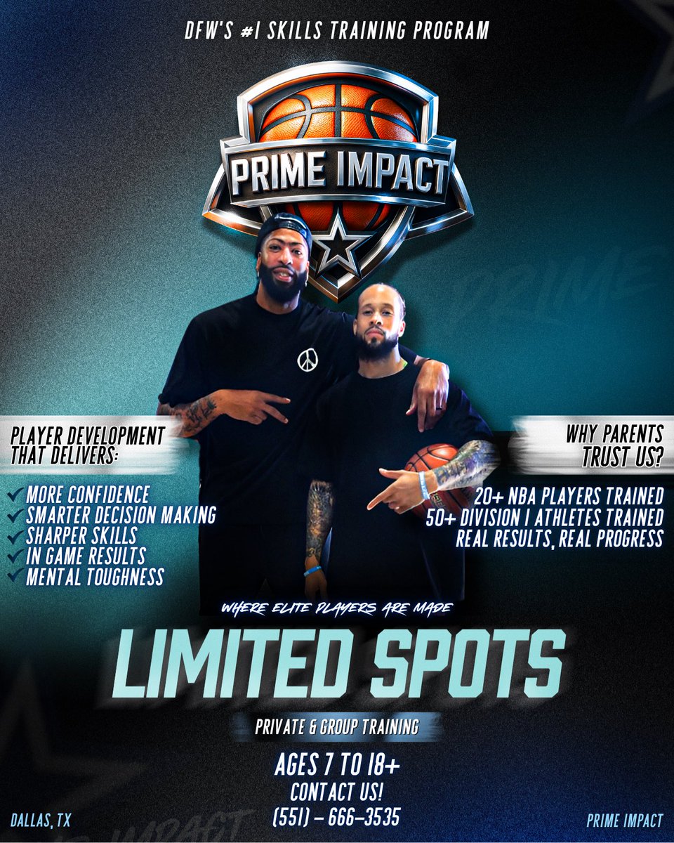 Prime_Impact_KG's tweet photo. 3 SPOTS LEFT. TEXT 📲551-666-3535 NOW. https://t.co/BbZmRCaE21