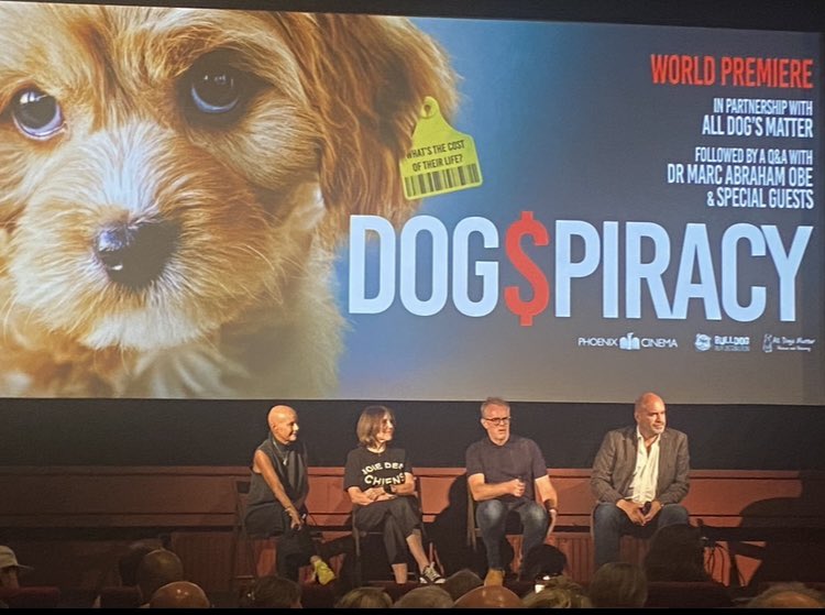 NickTaylorLLB's tweet image. A real privilege to be invited to last night’s World Premiere of #DogSpiracy a hard hitting film exposing the USA Puppy Mills industry by @PaulxCrompton presented by @marcthevet at @Phoenixcinema featuring animal welfare champions @rickygervais @PeterEgan6 and supporting…