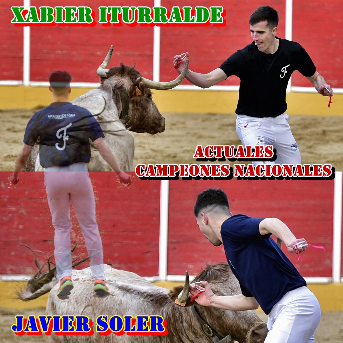 😳 Un lujazo para la mañana del 25 de Julio. Nos acompañarán en el Iradier Arena los recortadores actuales Campeones Nacionales.

#LIGADELASANILLAS