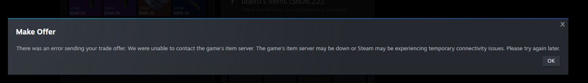all trading seems to be down at the moment
