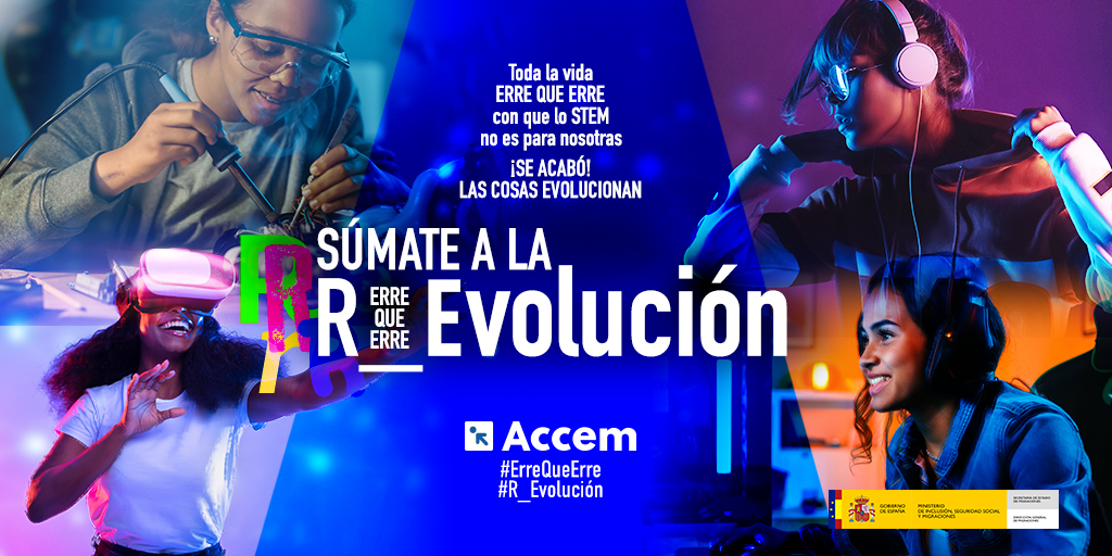 Toda la vida #ErreQueErre con que lo STEM no es para ti. ¡Se acabó!
#R_Evolución empodera a niñas y jóvenes culturalmente diversas para que brillen donde quieran, especialmente en áreas STEM, como ciencia y tecnología.
#FondosPúblicosInclusión