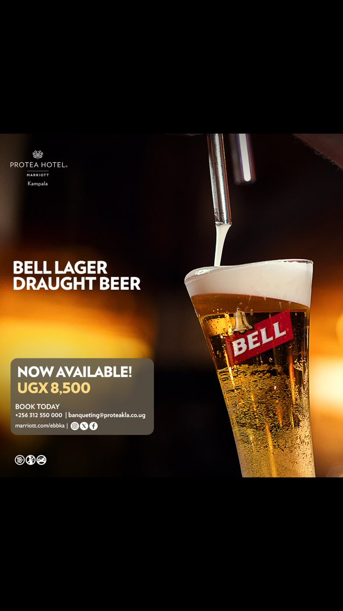 🍺Only 8,500 for a crisp Bell Lager draft?

Yes, please. Swing by PHK’s bar to unwind, dodge traffic, or kick back with friends, your after-work pint is calling. 

📍Well-stocked. Well-priced. Well-deserved.
Call or just walk in. First round’s waiting. 😜

📞+256 31 2550000
