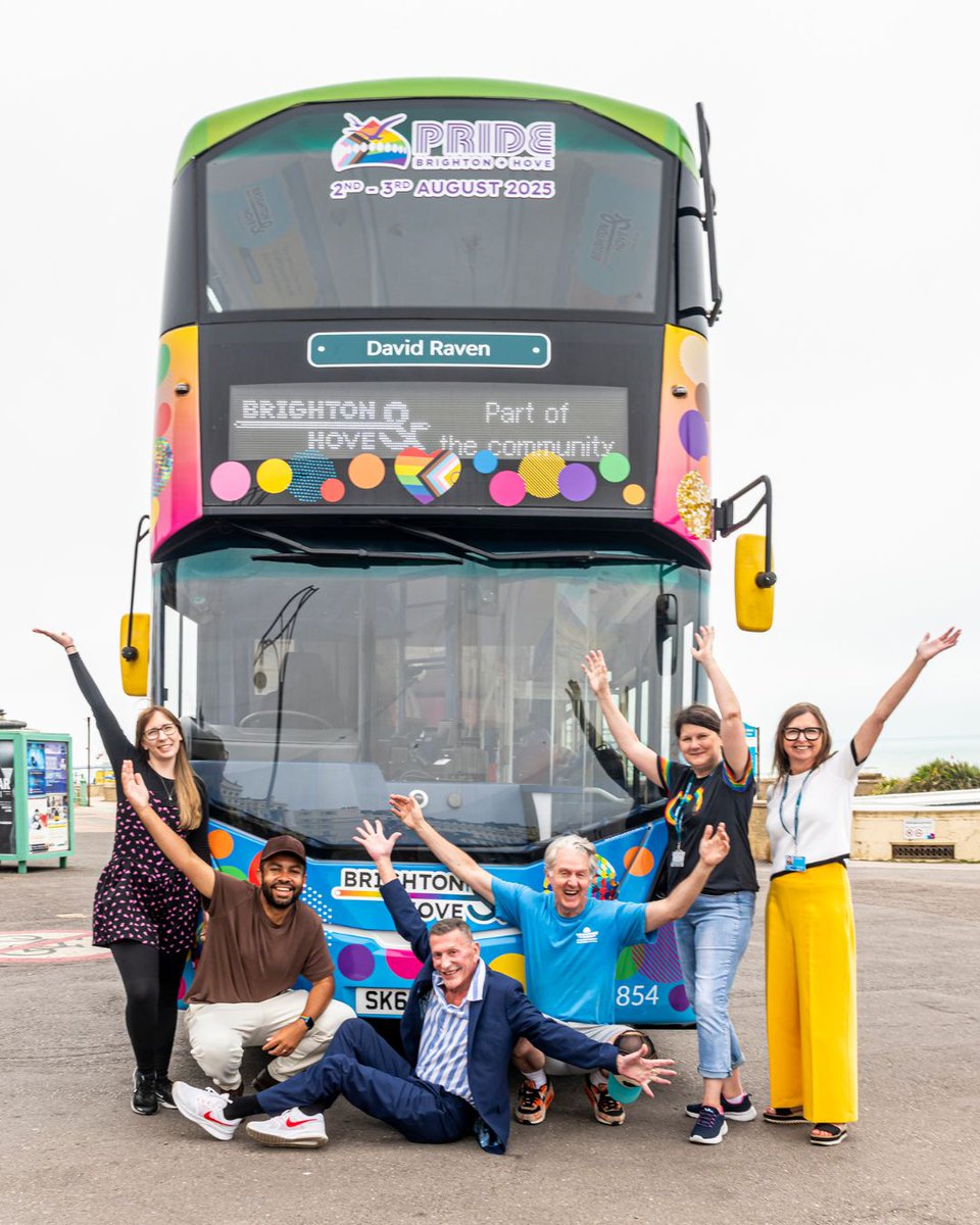 PrideBrighton's tweet image. We’re thrilled to have joined forces once again with @BrightonHoveBus to celebrate Pride this year. Visibility and support for diversity and inclusion are more important than ever, and we&apos;re incredibly grateful for the continued partnership and commitment from Brighton &amp;amp; Hove…