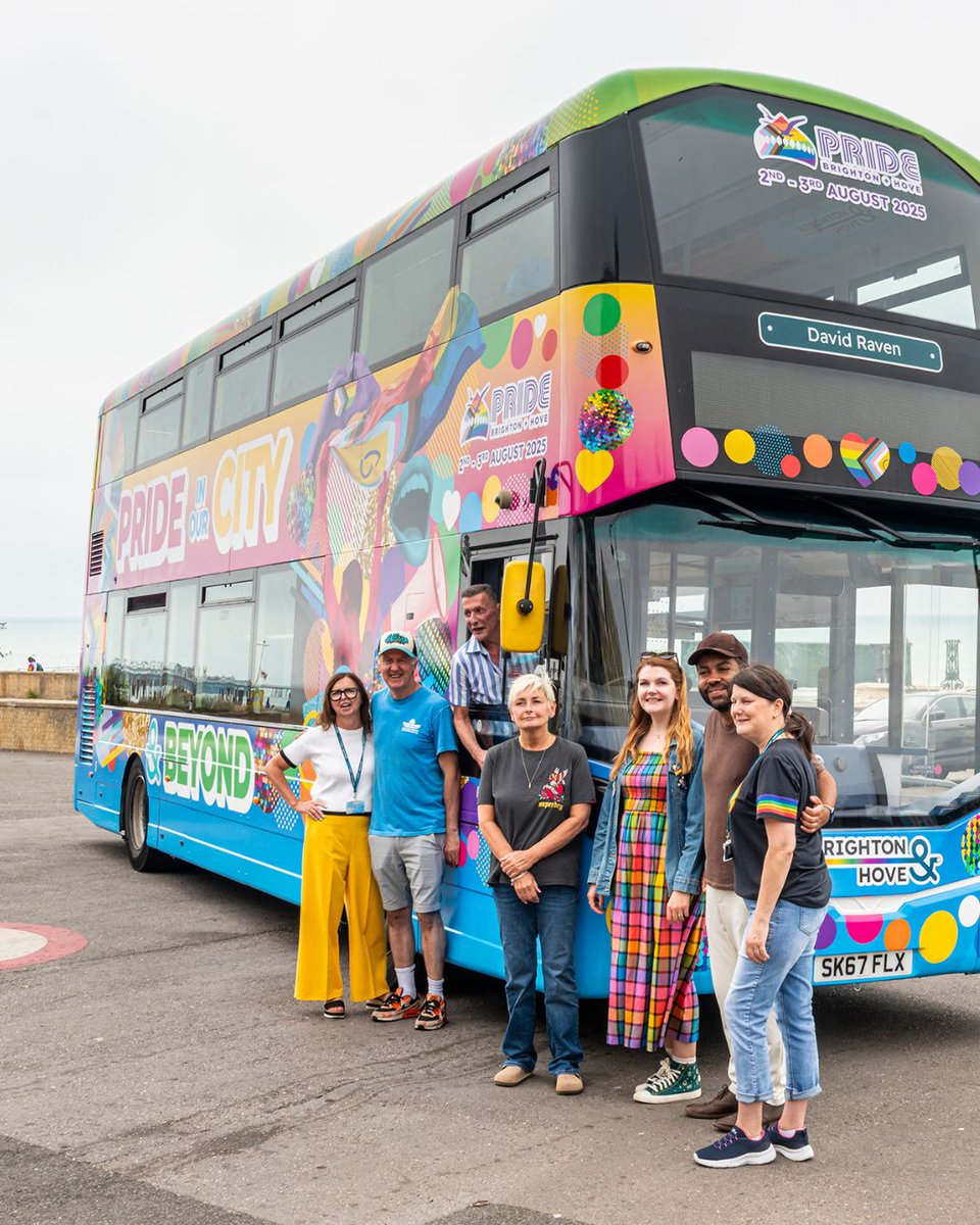 PrideBrighton's tweet image. We’re thrilled to have joined forces once again with @BrightonHoveBus to celebrate Pride this year. Visibility and support for diversity and inclusion are more important than ever, and we&apos;re incredibly grateful for the continued partnership and commitment from Brighton &amp;amp; Hove…