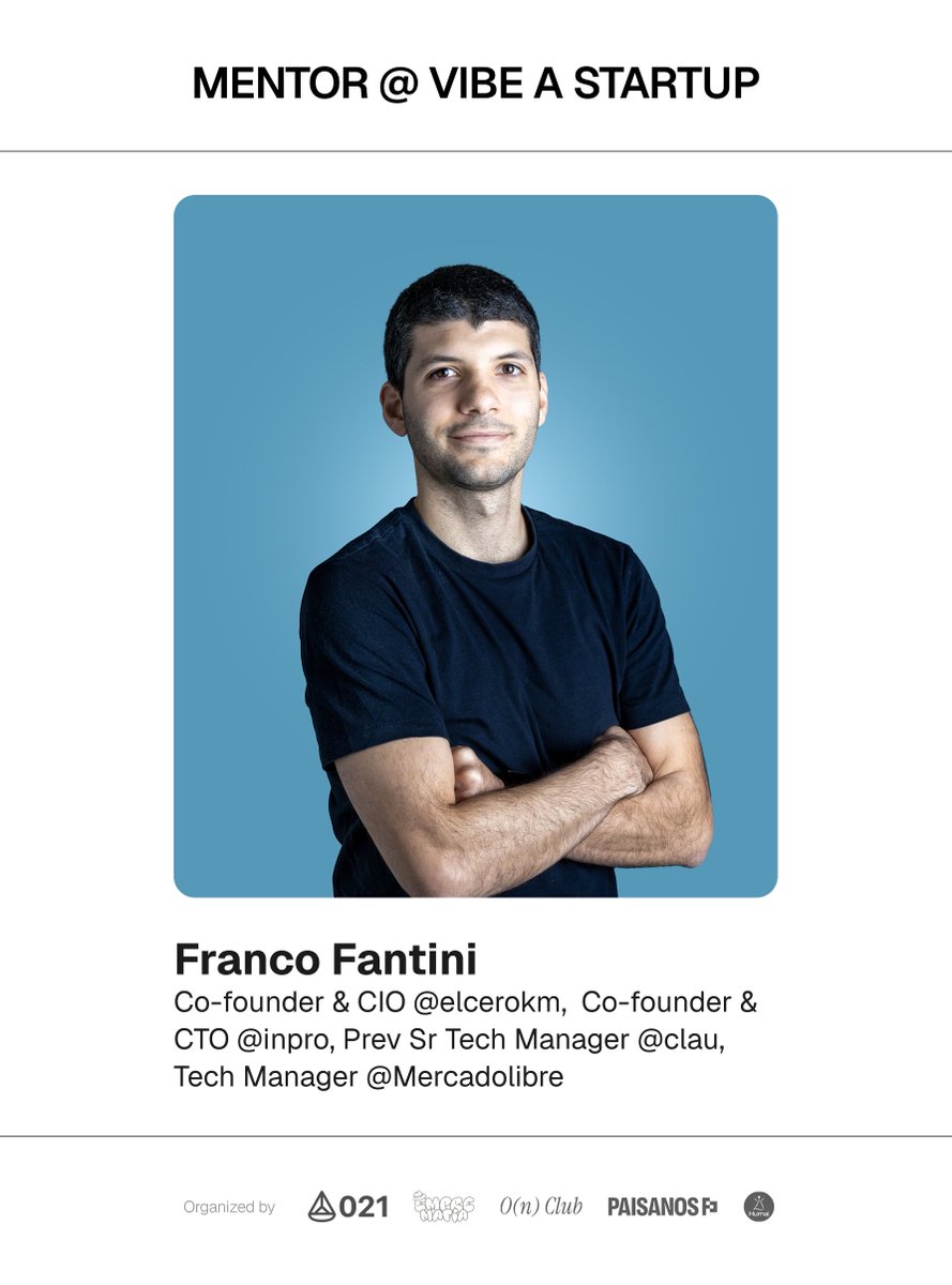 vibeastartup's tweet image. MENTOR @FrancoFantini
See all those titles? Yeah, he’s a true expert in everything.
Need inspiration? Ask him.
Got bugs? Ask him.
Struggling with your storytelling? You guessed it, ask him.
He’s that kind of person.