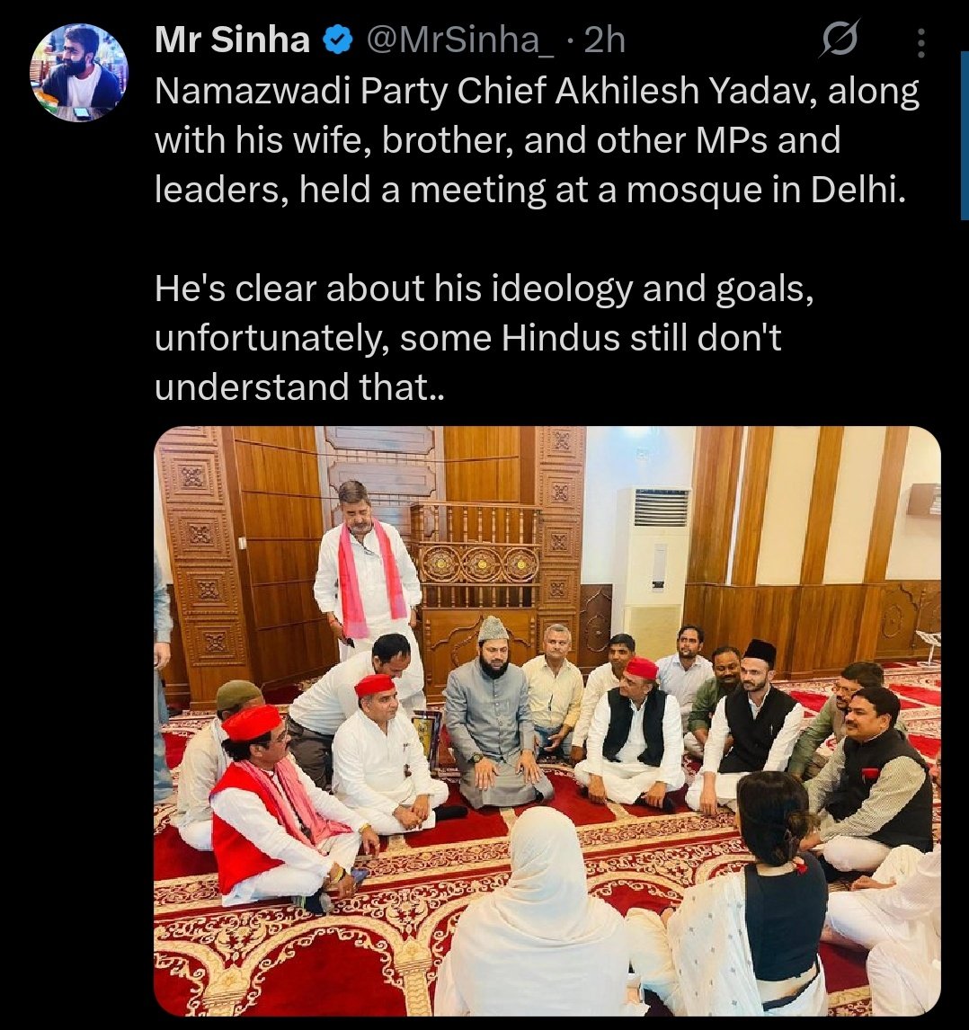 TARUNspeakss's tweet image. His ideology is Samajwad, goal is better UP. Hindus saw it and voted for him in Ayodhya.
Remember "Vo Ayodhya haar gaye"😂