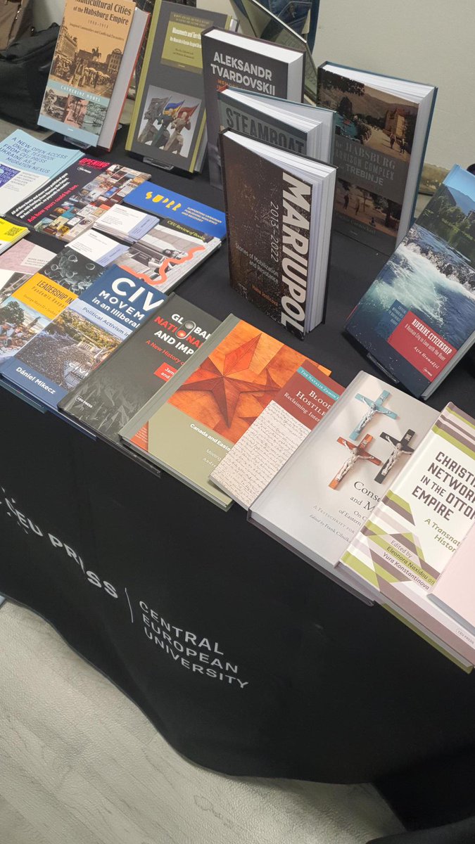 CEUPress's tweet image. 📚 Attending #ICCEES World Congress this week at UCL? Drop by the CEU Press book stand!
Meet our commissioning editors, browse our latest titles, and chat about your book ideas -- we’d love to hear from you.