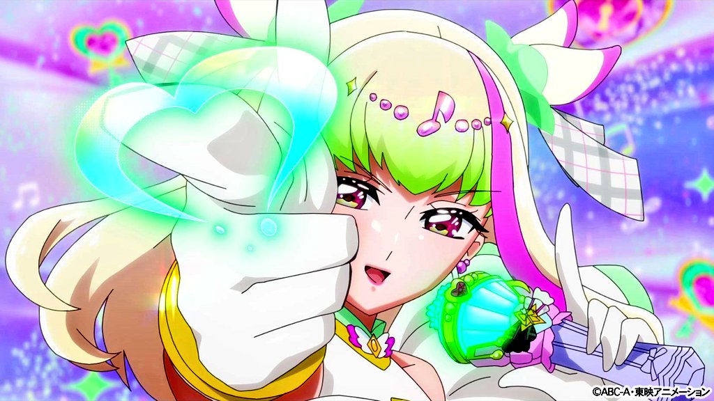 AIrzahn's tweet image. Kimi to Idol Precure 🎤
Cure Zukyoon's bow styles are cool ~ ! 🫶🏻