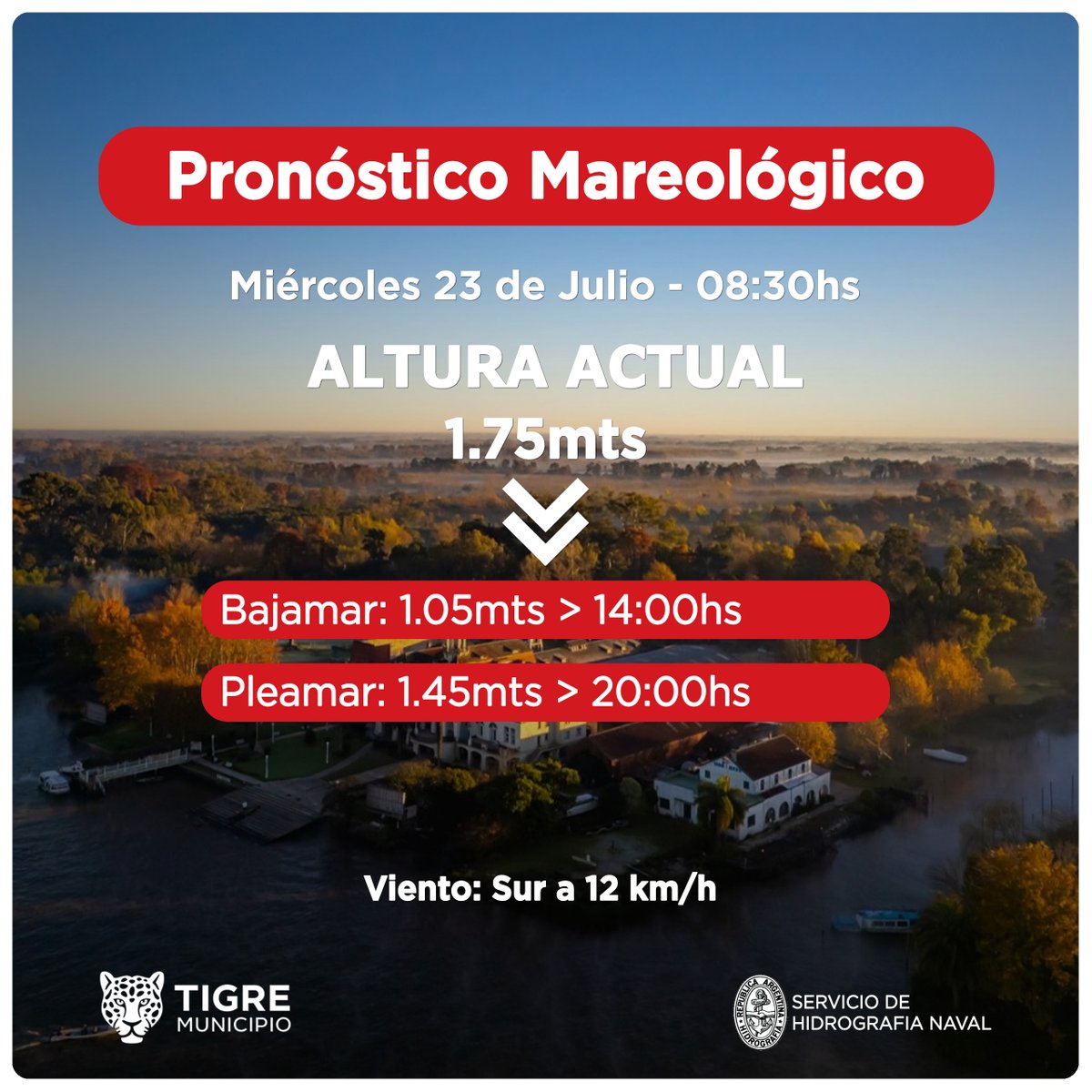 AlertaTigre (@alertatigre) on Twitter photo Servicio de Hidrografía Naval informa: Pronóstico Mareológico en el <a href="/MunicipioTigre/">Municipio de Tigre</a>
Dudas, consulta, emergencias?
☎️ 103
☎️ 5288-3411
#DCTigre
#COT Servicio de Hidrografía Naval informa: Pronóstico Mareológico en el <a href="/MunicipioTigre/">Municipio de Tigre</a>
Dudas, consulta, emergencias?
☎️ 103
☎️ 5288-3411
#DCTigre
#COT