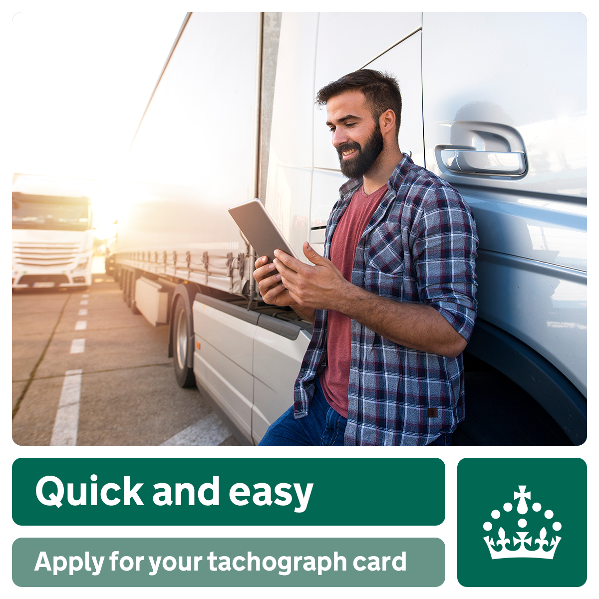 Apply for your tachograph card using our online service: gov.uk/apply-driver-d…

It’s quick and easy! 🚍 

#DVLADigital