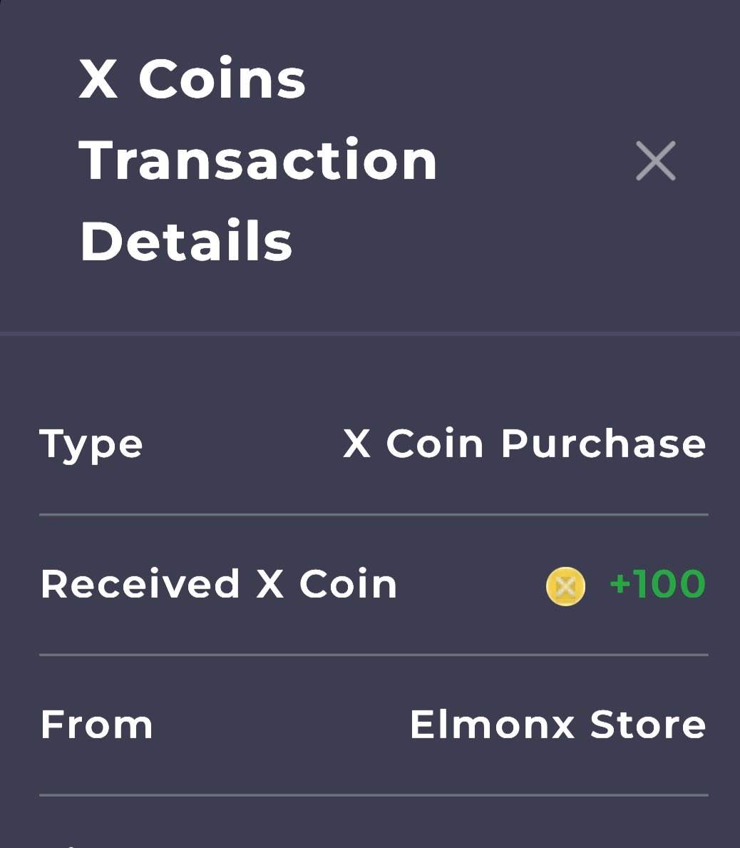 My first “X Coin” Purchase complete at ElmonX.com 🪙 

Simple, smooth &amp; easy!

Looking forward to using them to purchase works of art DIRECTLY on the #ElmonXApp!