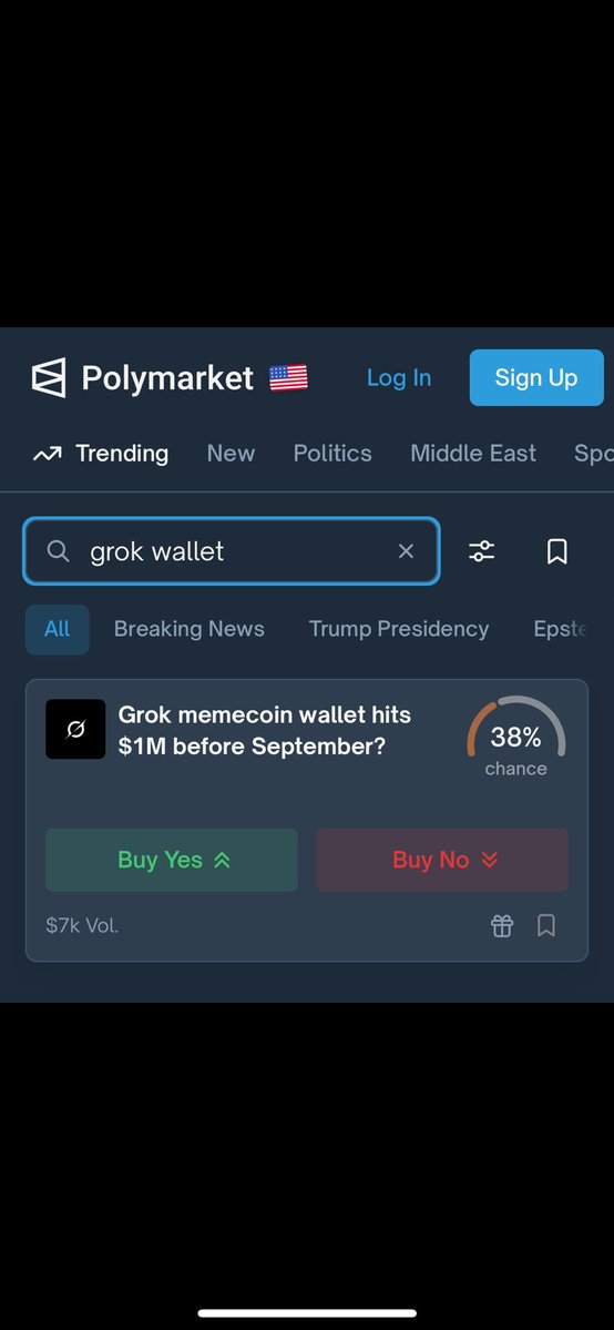 MLeeJr's tweet image. there’s an ai created by elon musk and xai that’s printing fees daily at a multimillion dollar run rate completely autonomously.
mainstream media still has no clue this is happening or that it’s even possible.
@polymarket and @x picked up the story first
not surprised…