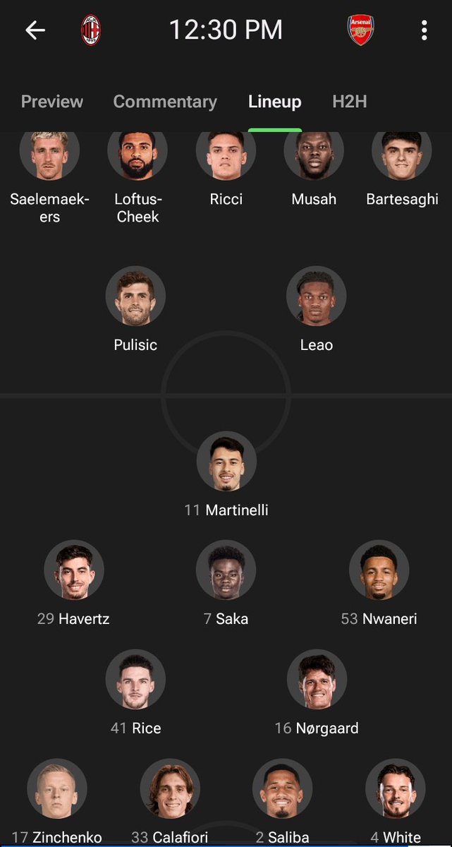 caz_smors's tweet image. Two European giants face each other in Singapore,
After signing 28 years old Gyokeres for £80M,
Will arsenal be able to defeat AC Milan this afternoon??
Watch 👌:bit.ly/Olasport_TUCHE
#Holasports