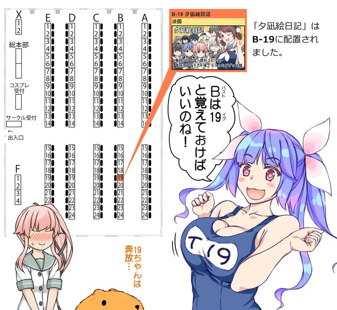 8月31日の艦隊金沢2、「夕凪絵日記」はB-19に配置されました。まだちょっと先の話ではありますが、どうぞよろしくお願いします。#艦隊金沢 