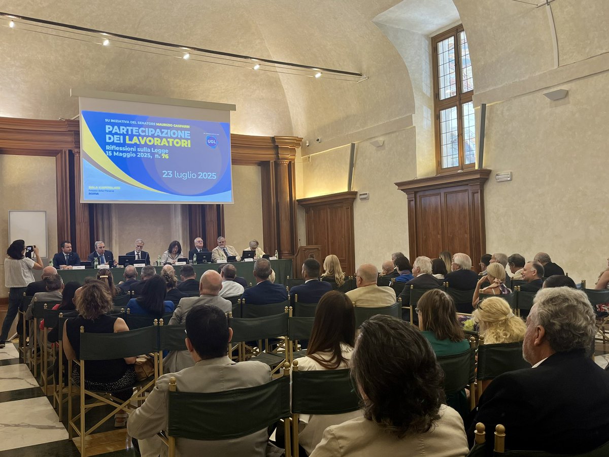 Maurizio Gasparri (@gasparripdl) on Twitter photo Dobbiamo difendere la cultura dellâimpresa. I nostri imprenditori sono chiamati a rispettare le regole e a pagare le tasse ma deve esserlo anche chi opera nel mondo digitale! Ne ho parlato al convegno dellâ<a href="/UGLConf/">UGL Confederazione</a> âPartecipazione dei lavoratoriâ con il Ministro Calderone. Dobbiamo difendere la cultura dellâimpresa. I nostri imprenditori sono chiamati a rispettare le regole e a pagare le tasse ma deve esserlo anche chi opera nel mondo digitale! Ne ho parlato al convegno dellâ<a href="/UGLConf/">UGL Confederazione</a> âPartecipazione dei lavoratoriâ con il Ministro Calderone.