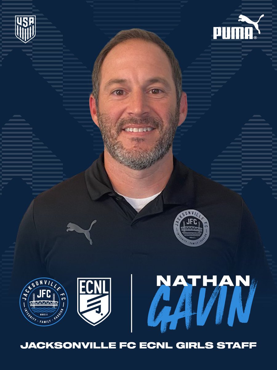 jacksonville_fc's tweet image. ANNOUNCEMENT:
Nathan Gavin Joins ECNL Staff
We are proud to announce the promotion of Nathan Gavin to our ECNL Girls coaching staff, where he will lead the 2012 and 2013 ECNL teams effective immediately.
Nate brings over 16 years of youth coaching and development experience,…