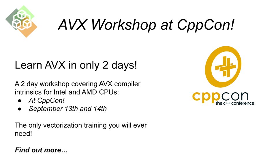 johnnysswlab's tweet image. Johnny's Software Lab is coming to #CppCon
#avx #performance #workshop #datacenters #embedded
Find out more: cppcon.org/class-2025-avx/