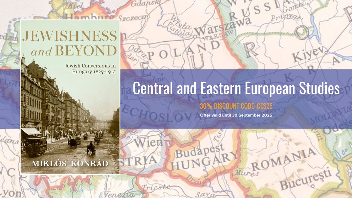 MNGUP_Books's tweet image. Miklós Konrád's study of conversion in Hungary is a major contribution to the social history of Central European Jewry in the modern period
Explore the MNG stand at #ICCEES2025 or online ⬇️
combinedacademic.co.uk/iccees-2025/#I…
@icceesorg @iupress