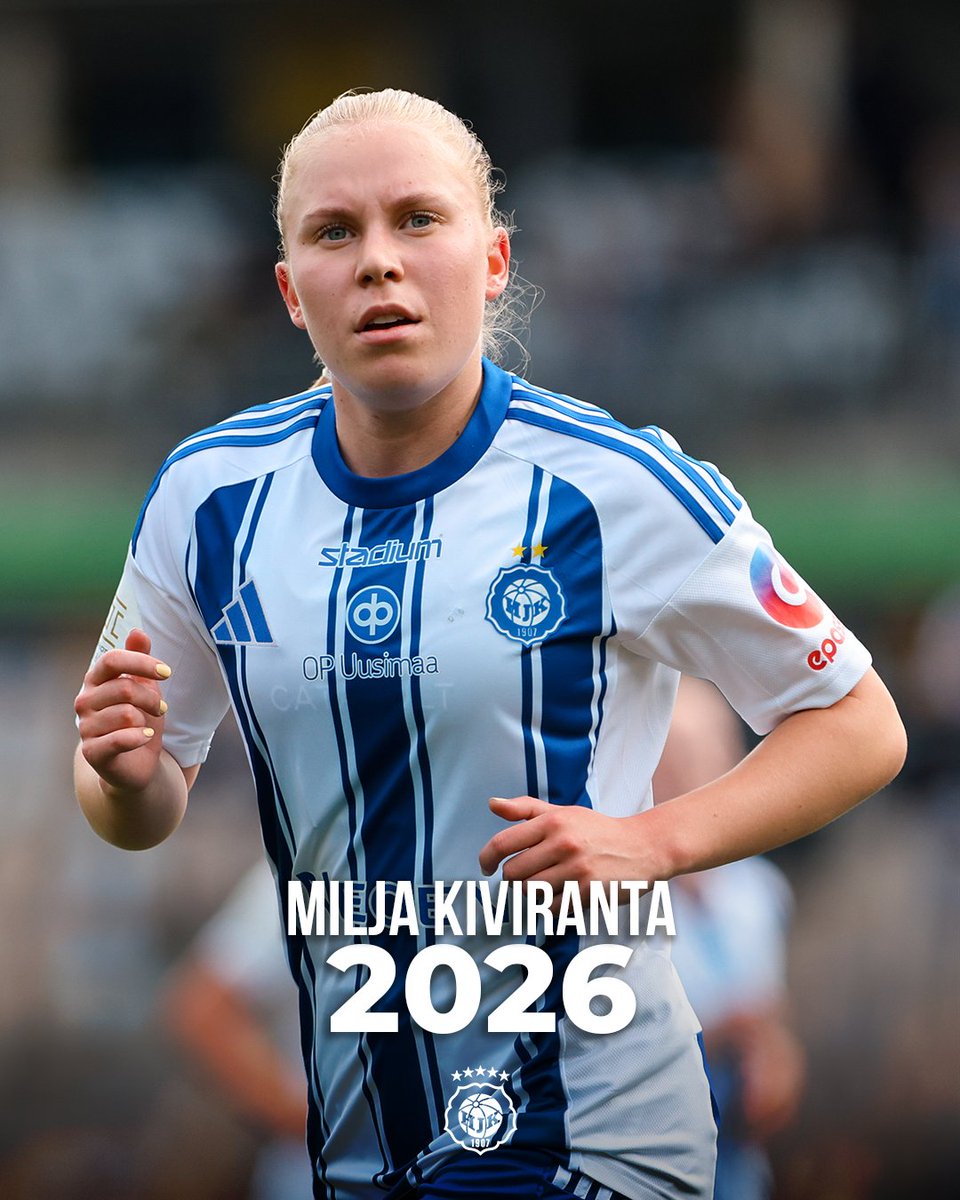 HJKNaiset's tweet image. 𝗠𝗶𝗹𝗷𝗮 𝗞𝗶𝘃𝗶𝗿𝗮𝗻𝘁𝗮 𝟮𝟬𝟮𝟲 ✍️
Milja Kiviranta on kirjoittanut jatkosopimuksen HJK:n kanssa, joka pitää keskikenttäpelaajan seurassa kauden 2026 loppuun saakka.
Lue lisää sopimusuutisesta
👉 🔗 hjk.fi/artikkelit/nai…
#HJK #OnVainYksiKlubi #KansallinenLiiga