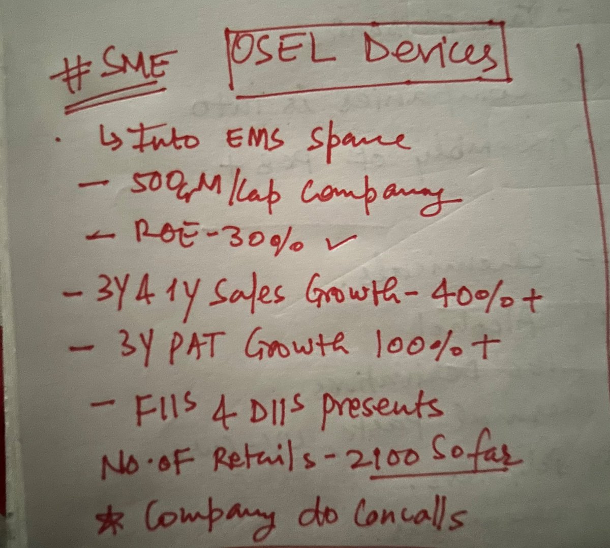 suryachaudhary1's tweet image. Someone asked me to read OSEl Devices 

Lazy to ready full scale …. 

Should it read it ? 

Anyone tracking this company 

Financials looks strong 💪 

#OSEL 
#SME