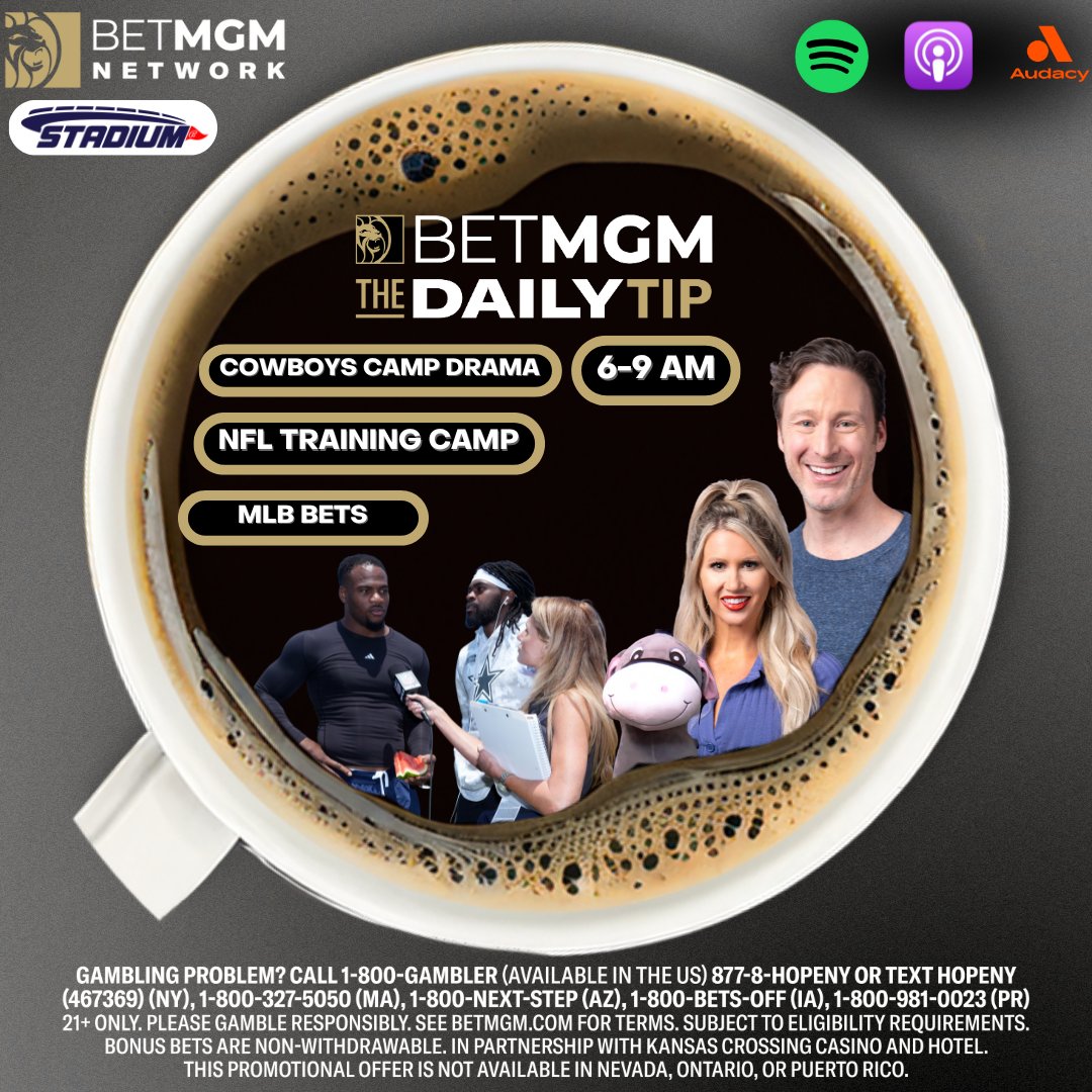 BetTheDailyTip's tweet image. 🚨 Get MORE of The Daily Tip on @BetMGMNetwork! 🚨
@JenksDC and @ChelsaMessinger get ready to kick off the College Football Season with @PhilSteele042 at 8:20!
📺 8-9 AM on @Stadium ➡️ bit.ly/43NnjVq
📻 bit.ly/40YjryP