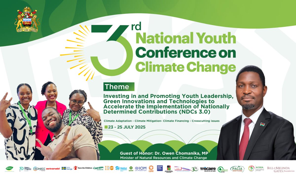 We are excited to join various Civil Society Organisations (CSOs), Academia, the Ministry of Natural Resources and Climate Change, and the Ministry of Youth and Sports at the third National Youth Conference on Climate Change. 

The conference, which is underway, runs from 23rd to