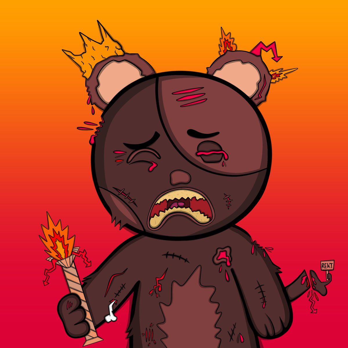 Couldn’t have picked a better day to introduce him to the $S trenches.
Meet Super Woofer #06 - The Rekt King 👑

Once a fearless degen.
Now just a burnt biscuit.
Scars from every chain.
Still holds his candle. Still copes.

Tried to short the top, long the bottom.
Did both in the