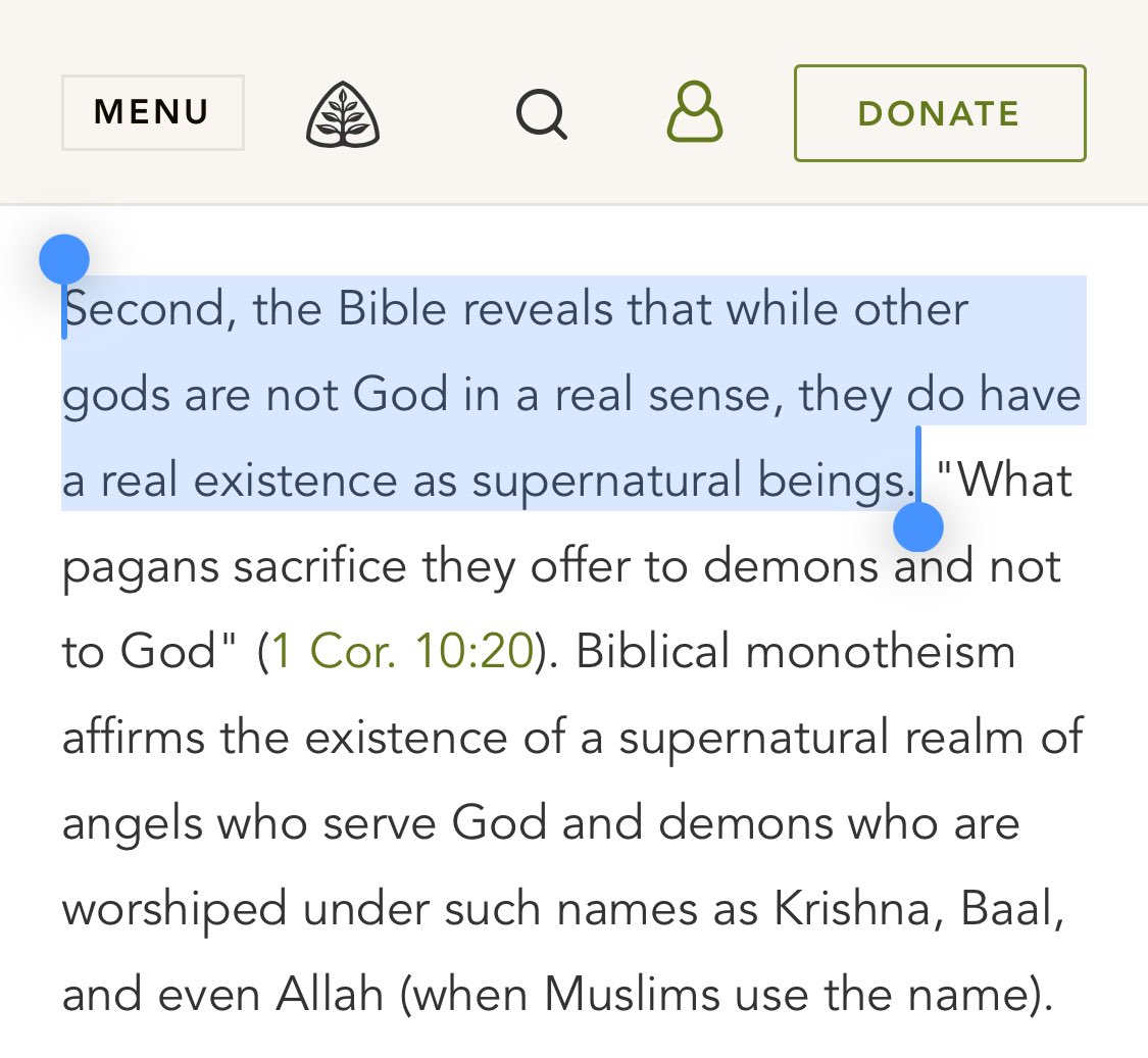 jonmoffitt's tweet image. So whose definition of monotheism are we using? This one’s from Ligonier—but they’ve published another that contradicts it.
Here are some thoughts I’ve written on the issue:
jonmoffitt.com/post/the-many-…
