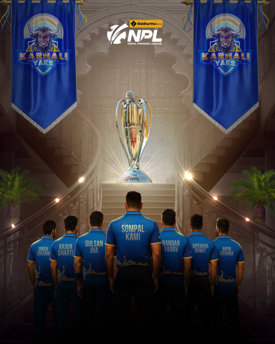 WE stand united.
We stand determined.
The road to glory begins now! 

With our eyes on the Trophy, the Yaks are ready to attack towards the NPL trophy in season 2!

#KarnaliYaks #YakAttack #SBLNPL #NepalCricket  #HiltonKathmandu  #Mahindra #NPL2025