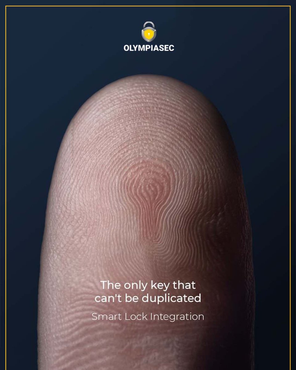OlympiaSecure's tweet image. The Only Key That Can’t Be Duplicated. Say goodbye to lost keys and lockouts. Say hello to cutting-edge biometric security that keeps your home safe with just a touch.

#technology #HomeSecurity #KeyToSuccess #ModernLiving #smarthome