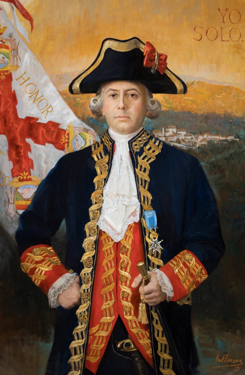 Raul_Berzosa's tweet image. Tal día como hoy nació en Macharaviaya, Bernardo de Gálvez (1746), héroe malagueño y figura clave en la independencia de EE. UU.
Virrey de Nueva España, gobernador de Luisiana y militar brillante.
Comparto esta pintura que realicé para la Diputación de Málaga.