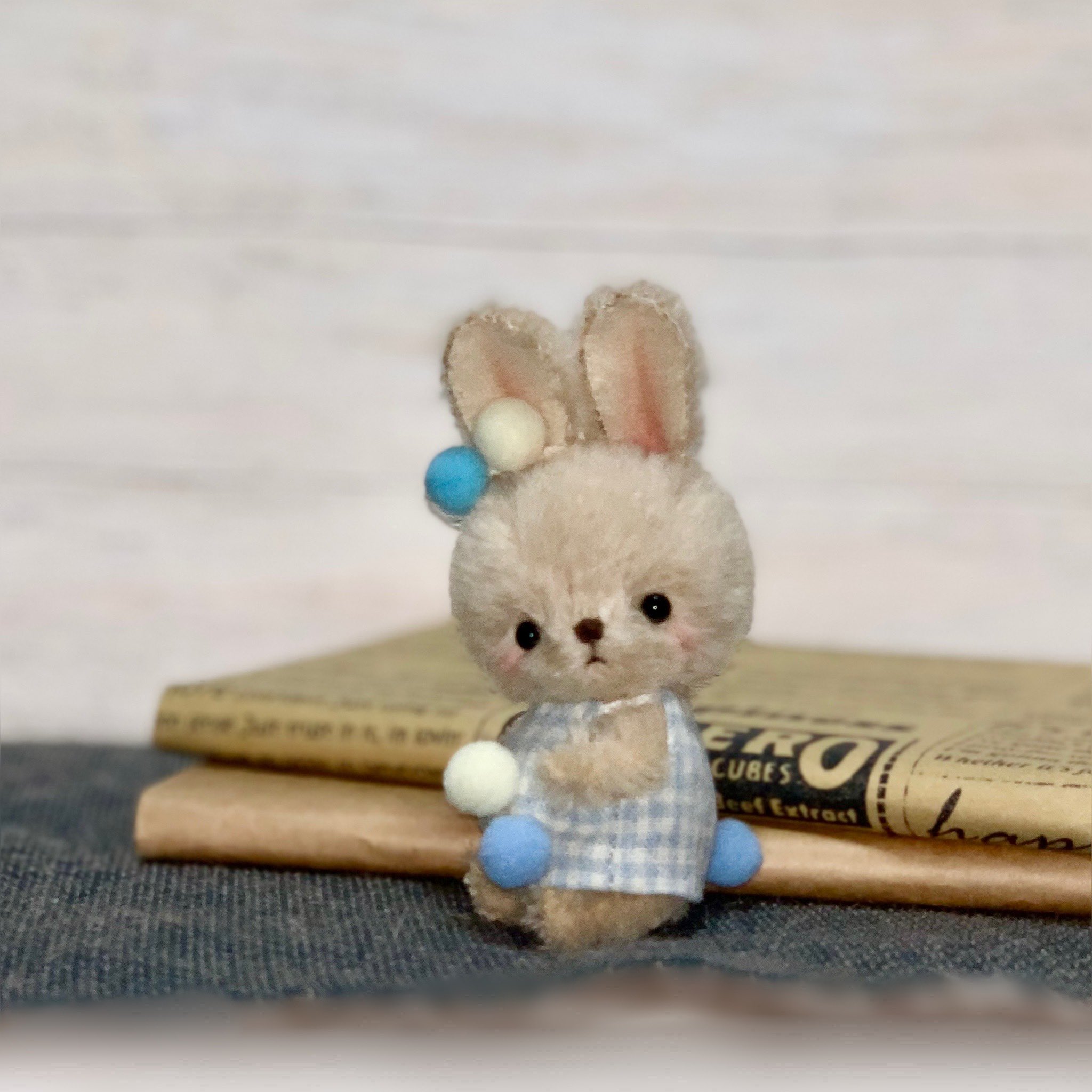 手作りテディベアうさちゃん 手作りテディベアうさちゃん